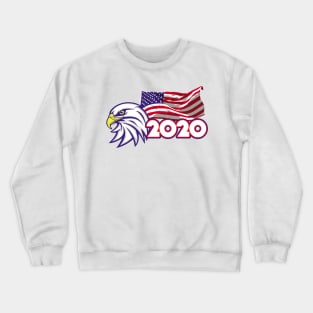 USA eagle and flag Patriotic 2020 Crewneck Sweatshirt